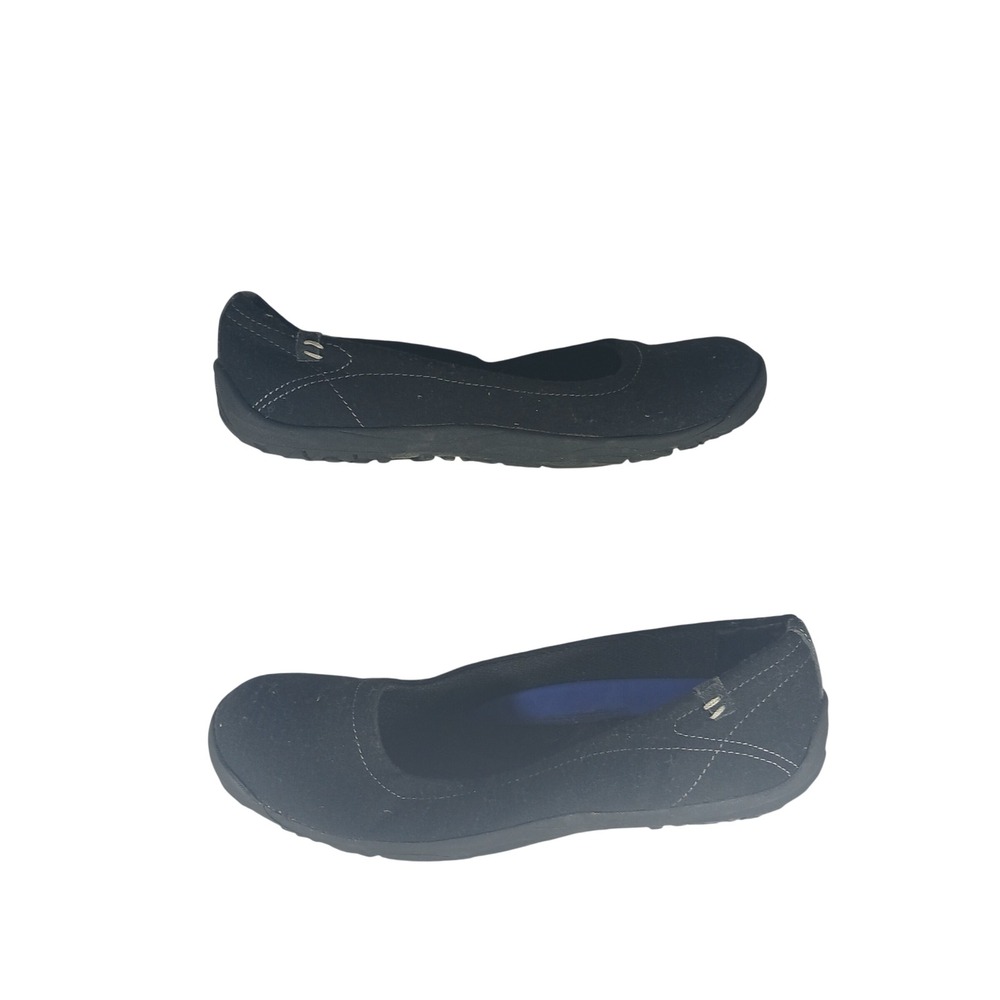 Dr. Scholls Nadia Flats 7.5 Black Comfort Walking Casual Minimalist Shoes